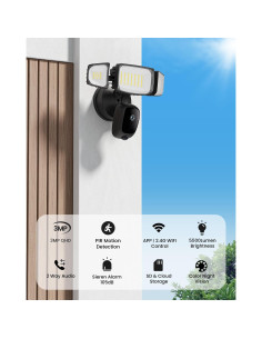 Cámara de Seguridad Olafus 2K QHD con Proyector y Luz 55W 2