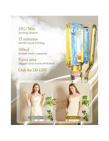 Plancha de Vapor Portátil Banbanda 1000W 3 en 1 100ml