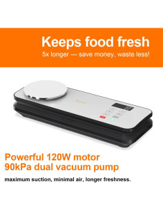 Sellador al vacío RUDAP VS6680RM 120W con balanza digital 2