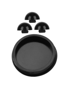 Pad de Silicona para Tambor de Lengua Negro 7x7cm