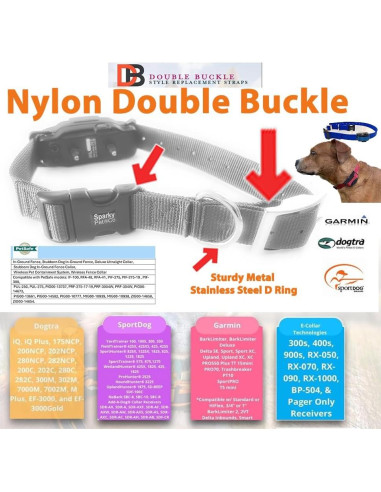 Correa de Reemplazo para E-Collar Sparky Pet Co - Nylon Ajustable 71.12 cm - Negro