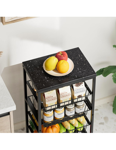 Carrito de Cocina Venkuber 5 Niveles con Ruedas y Almacenamiento