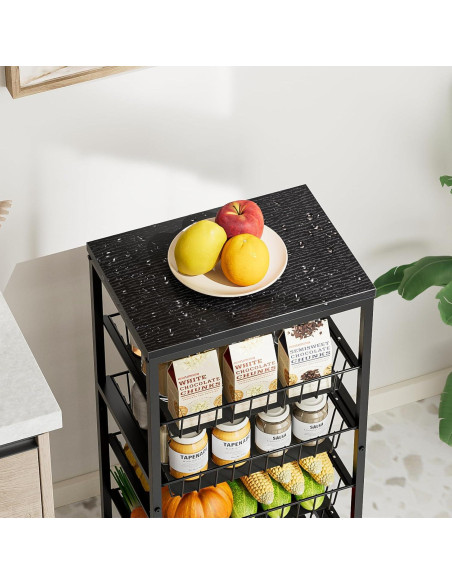 Carrito de Cocina Venkuber 5 Niveles con Ruedas y Almacenamiento