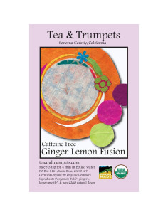 Té de hierbas orgánico Tea & Trumpets jengibre y limón 113.4 g 2