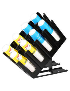 Soporte para Tazas y Tapas Clivia JD-86255 Negro, Paquete de 2