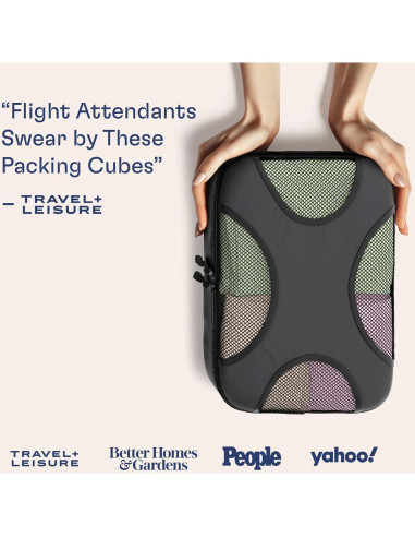 Conjunto de 5 Cubos de Empaque Shacke - Organizador Gris