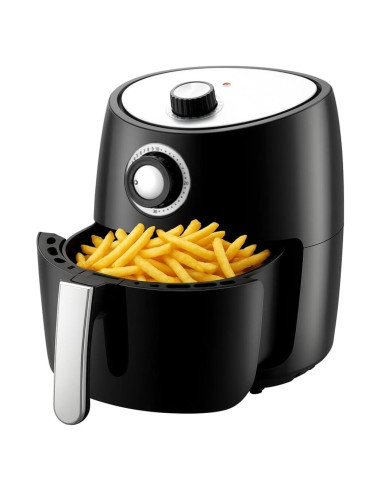 Freidora de Aire NutriChef 2 Cuartos 1000W Antiadherente Negra