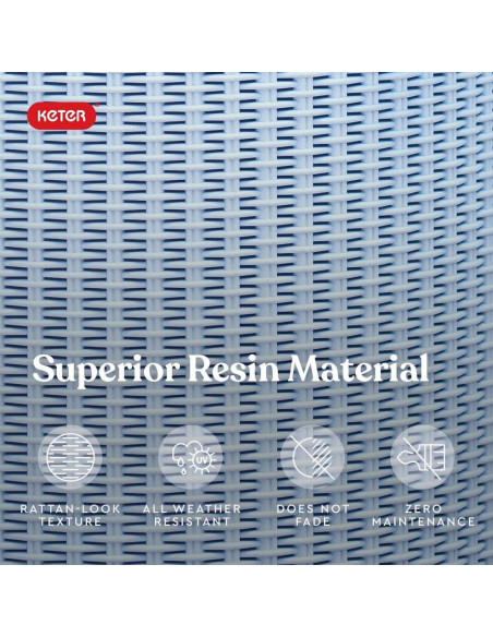 Mesa Enfriadora Lateral Keter 39L Gris Azulado 3 en 1