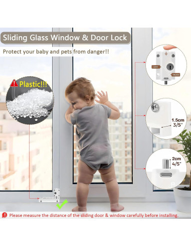 Bloqueo de seguridad para puerta corrediza PILISPARK con llave