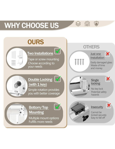 Bloqueo de seguridad para puerta corrediza PILISPARK con llave