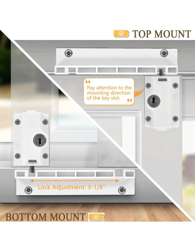 Bloqueo de seguridad para puerta corrediza PILISPARK con llave