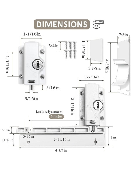 Bloqueo de seguridad para puerta corrediza PILISPARK con llave