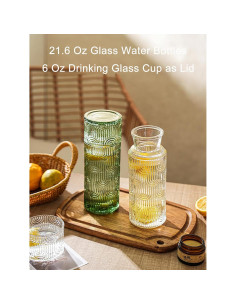 Juego de Jarra de Agua y Vaso de Noche FQDGTFA 640 ml 2
