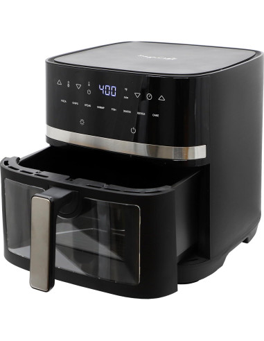 Freidora Digital MegaChef 8.5 Cuartos 1700W Temperatura Ajustable