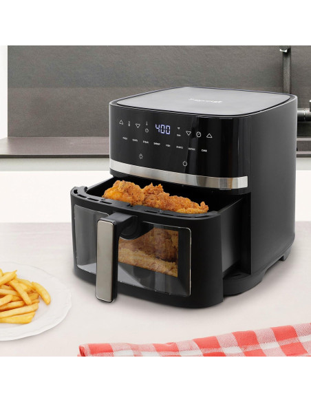 Freidora Digital MegaChef 8.5 Cuartos 1700W Temperatura Ajustable