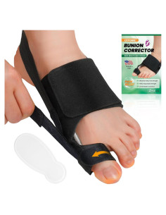 Corrector de Juanetes CEYOME - Férula Ajustable y Almohadillas de Silicona