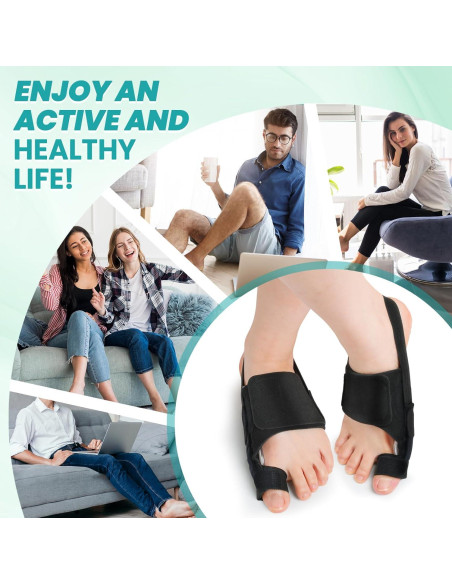 Corrector de Juanetes CEYOME - Férula Ajustable y Almohadillas de Silicona