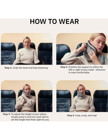 Almohada de Cuello Trtl Pillow Plus - Soporte Ergonómico y Lavable