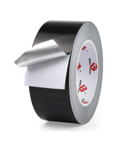 Cinta de Aluminio Negra BOMEI PACK 5 cm x 50 m para HVAC