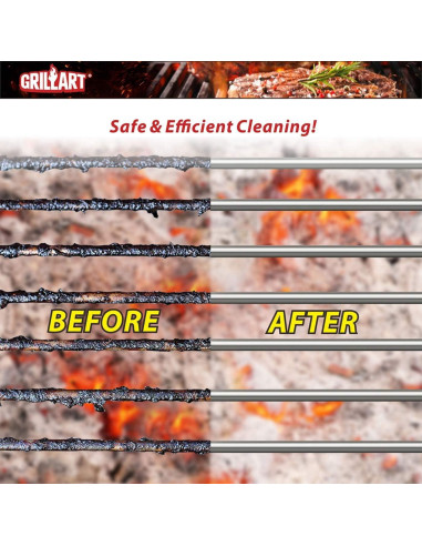 Cepillo y Raspador para Parrilla GRILLART BR-8529 43cm