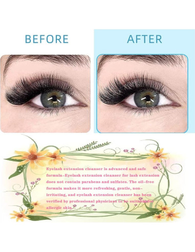 Champú Limpiador para Extensiones de Pestañas Arison 600ml - Aloe