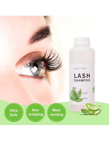 Champú Limpiador para Extensiones de Pestañas Arison 600ml - Aloe