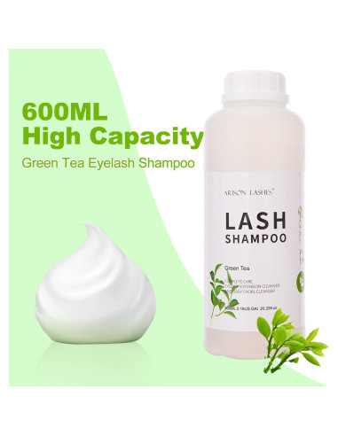 Champú Limpiador para Extensiones de Pestañas Arison 600ml - Aloe