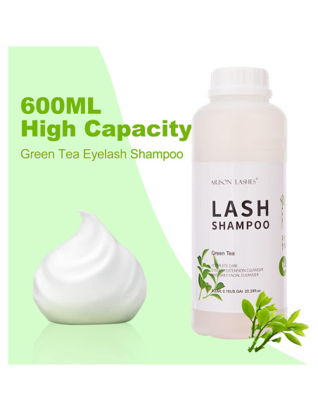 Champú Limpiador para Extensiones de Pestañas Arison 600ml - Aloe