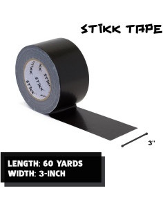 Cinta Duct STIKK Negra 7.6cm x 54.6m - Alta Resistencia 2