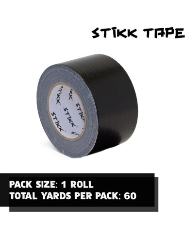 Cinta Duct STIKK Negra 7.6cm x 54.6m - Alta Resistencia