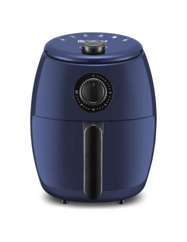 Freidora de Aire Elite Gourmet EAF-0201BG 2.1L Compacta Azul Gris