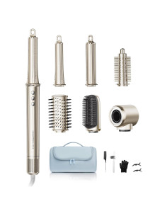 Cepillo Secador de Cabello 6 en 1 Cosy Companions Dorado