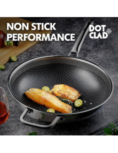 Wok Antiadherente DOTCLAD 30 cm Acero Inoxidable Inducción 2