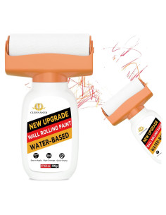 Pintura Blanca 500g Clennaner con Rodillo para Paredes