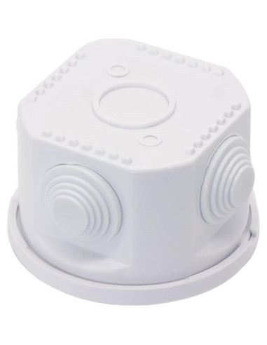 Caja de Conexiones Zulkit IP55 Plástico ABS 80x50mm Blanca