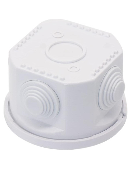 Caja de Conexiones Zulkit IP55 Plástico ABS 80x50mm Blanca