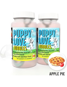 Burbujas de Amor para Perros - Aroma a Pastel de Manzana - 2x4oz 2