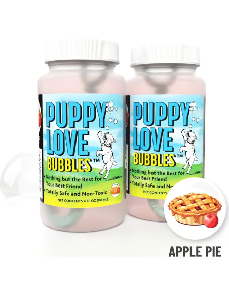Burbujas de Amor para Perros - Aroma a Pastel de Manzana - 2x4oz