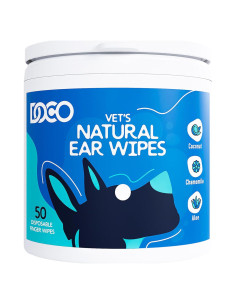 Toallitas Limpiadoras de Oídos para Perros y Gatos DOCO - 50 Unidades