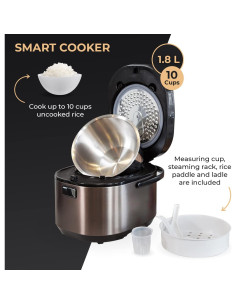 Cocedor de Arroz Buffalo IH 10 Tazas 1.8L Inducción Antiadherente 2