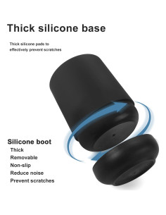 Soporte para Cepillos de Dientes GAHEFY Negro Mate Antideslizante 2