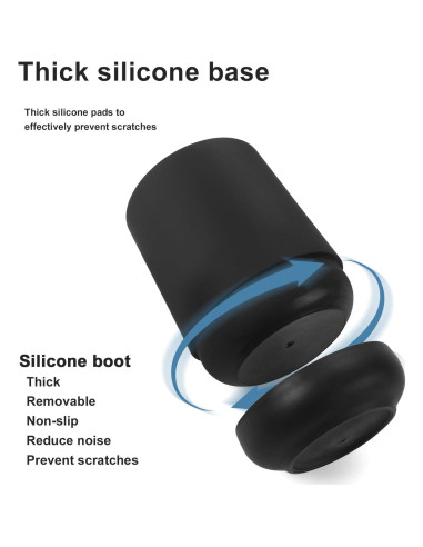 Soporte para Cepillos de Dientes GAHEFY Negro Mate Antideslizante