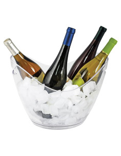 Cubo de Hielo Acrílico True Chill 8L para 4 Botellas