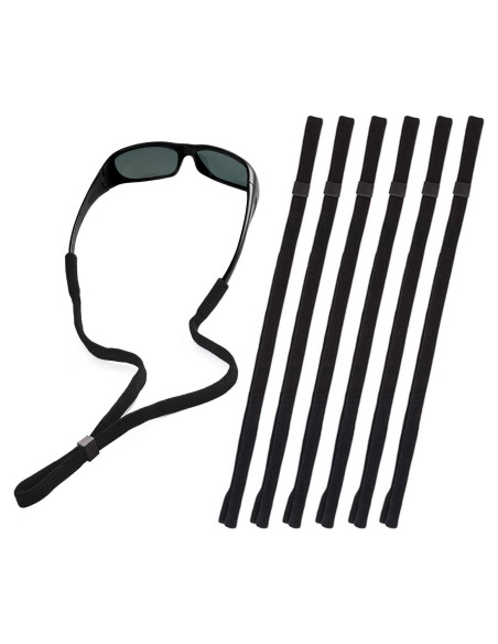 Correa para Gafas SHINKODA Ajustable 6 Piezas Negro