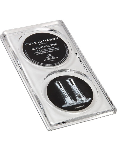 Bandeja Acrílica Cole & Mason para Molinillos de Sal y Pimienta