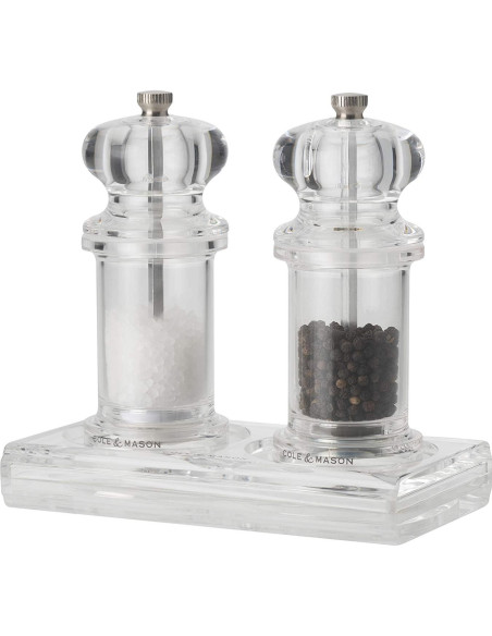 Bandeja Acrílica Cole & Mason para Molinillos de Sal y Pimienta