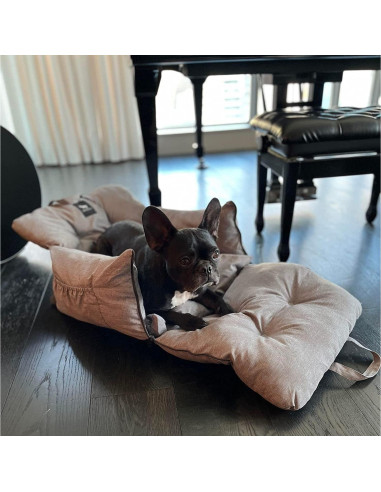 Asiento de Coche para Perros Jacko & Co - Negro Pequeño hasta 11.34 kg