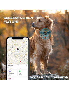 Collar para Perro Odokele con Soporte AirTag - Impermeable M 2