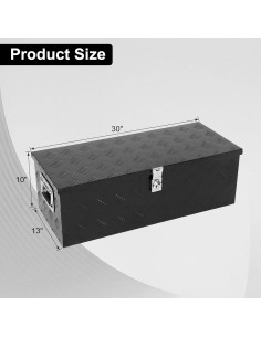 Caja de Herramientas de Aluminio Confote 76.2x33x25.4cm Negra 2