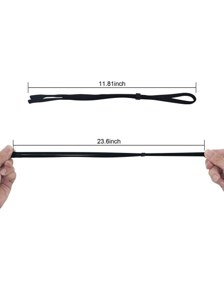 Correa para Gafas SHINKODA Ajustable 6 Piezas Negro